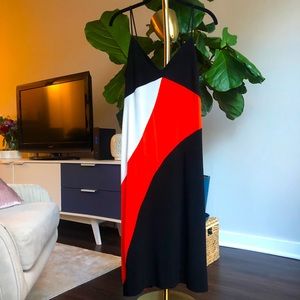 Zara Colorblock Midi-Dress